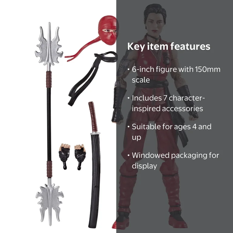 G.I. Joe, Action Figure, Kim Jinx Arashikage 6‚Äù Ninja with
