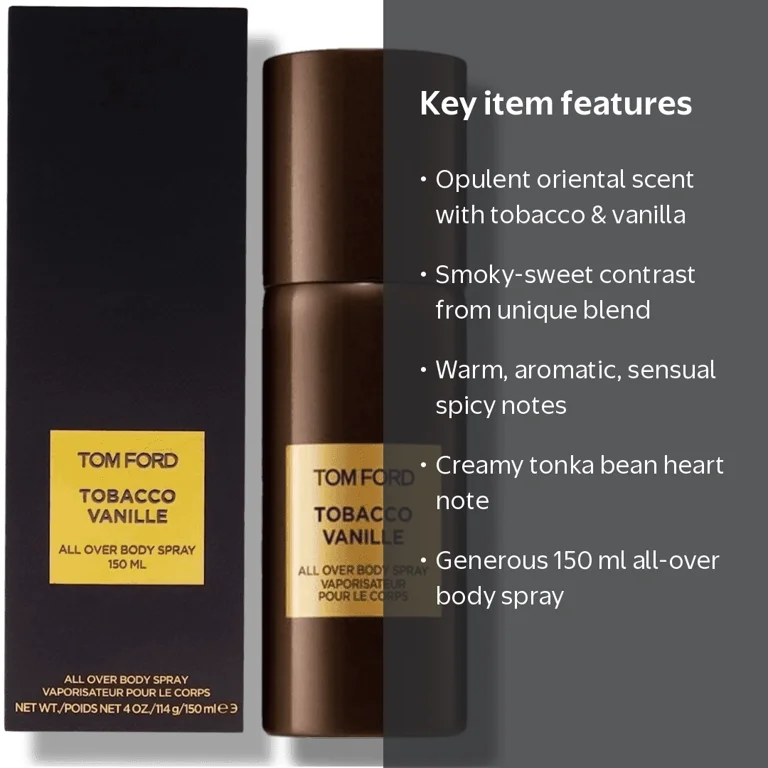 Tom Ford Tobacco Vanille Eau De Parfum Spray, 5 oz - Luxurious