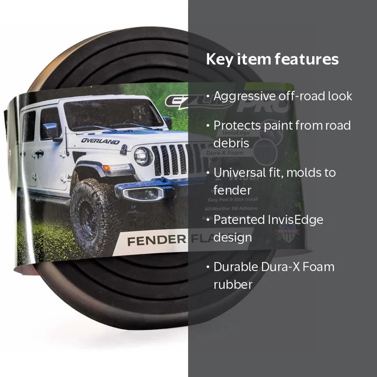 EZ Flares XL 汎用フェンダーフレア 2インチ EZ Flares XL - Fender Flares PRO, 2-inch Universal Offroad Foam