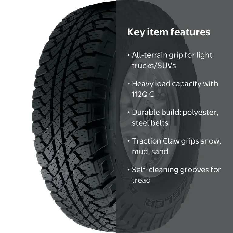 Bridgestone Dueler A/T RH-S 265/70R17 112 Q Tire - Walmart.com