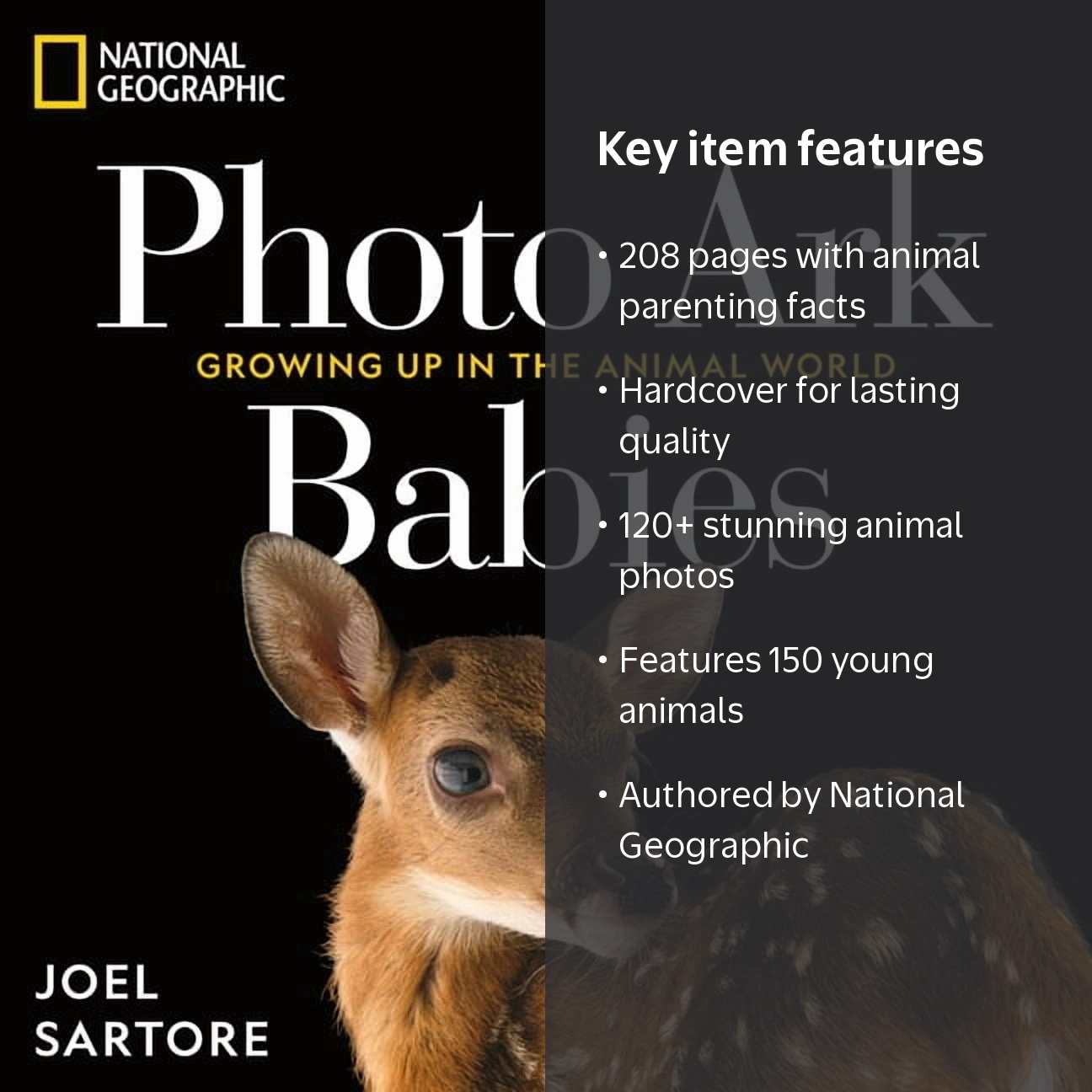 Joel Sartore, Hardcover Book, 208 pages, The Photo Ark Babies