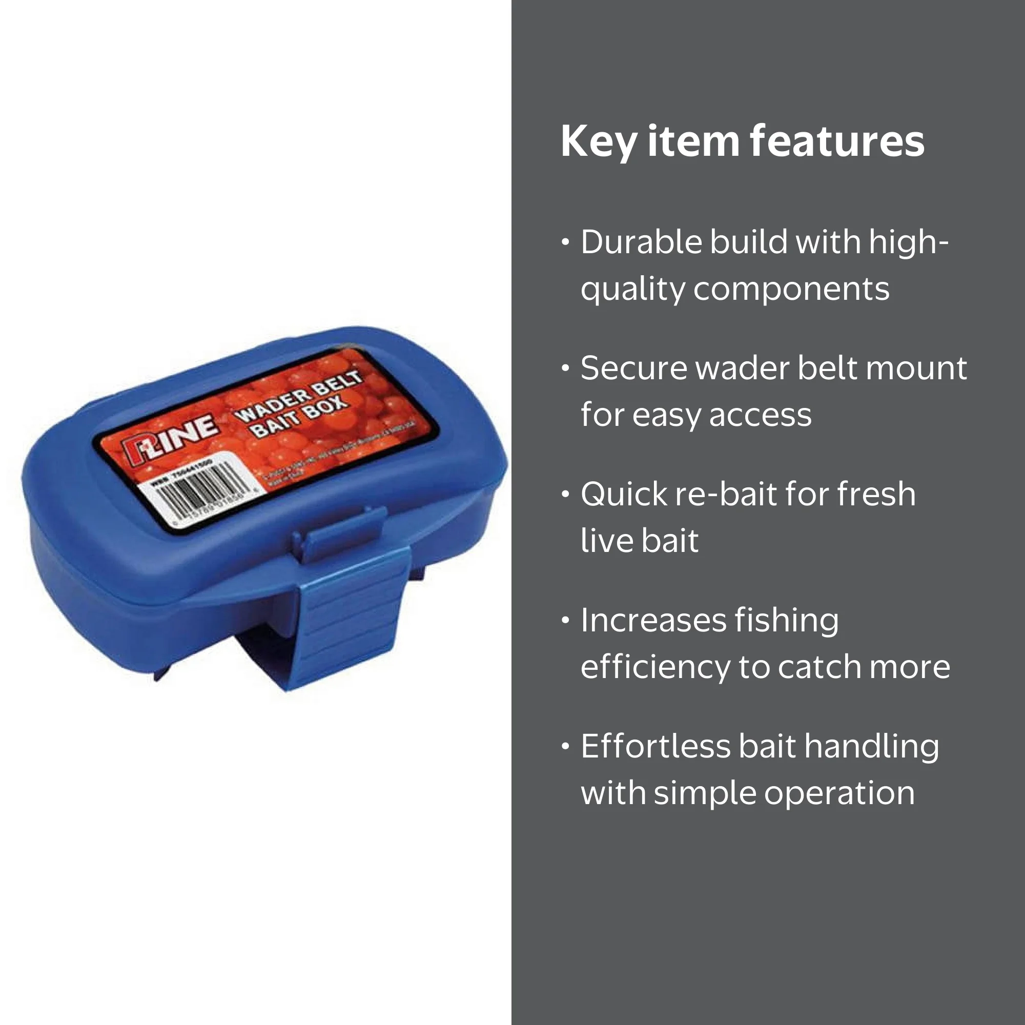 belt bait box fishing P-Line Wader Belt Bait Box