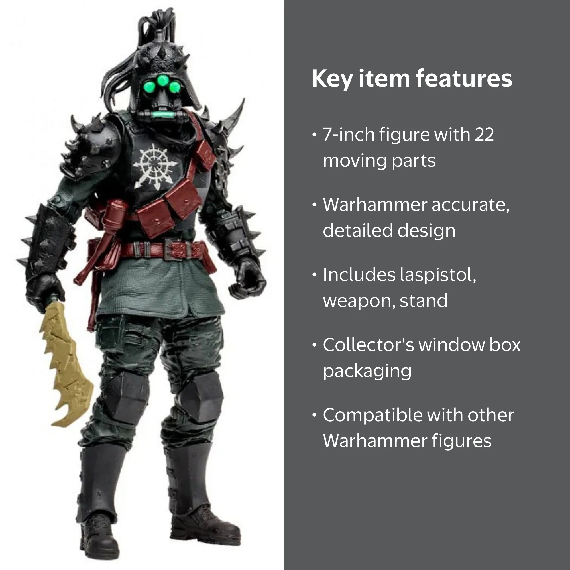 McFarlane Toys, Action Figure, Darktide Traitor Guard, 7 Inch