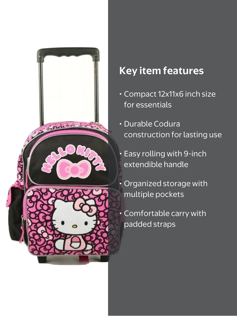 hello kitty backpack with leash 10" Mini Purse Bundle for Girls - Stickers, Bottle, More Carry a little joy wherever life takes you! Hello Kitty Pink Backpack 16"