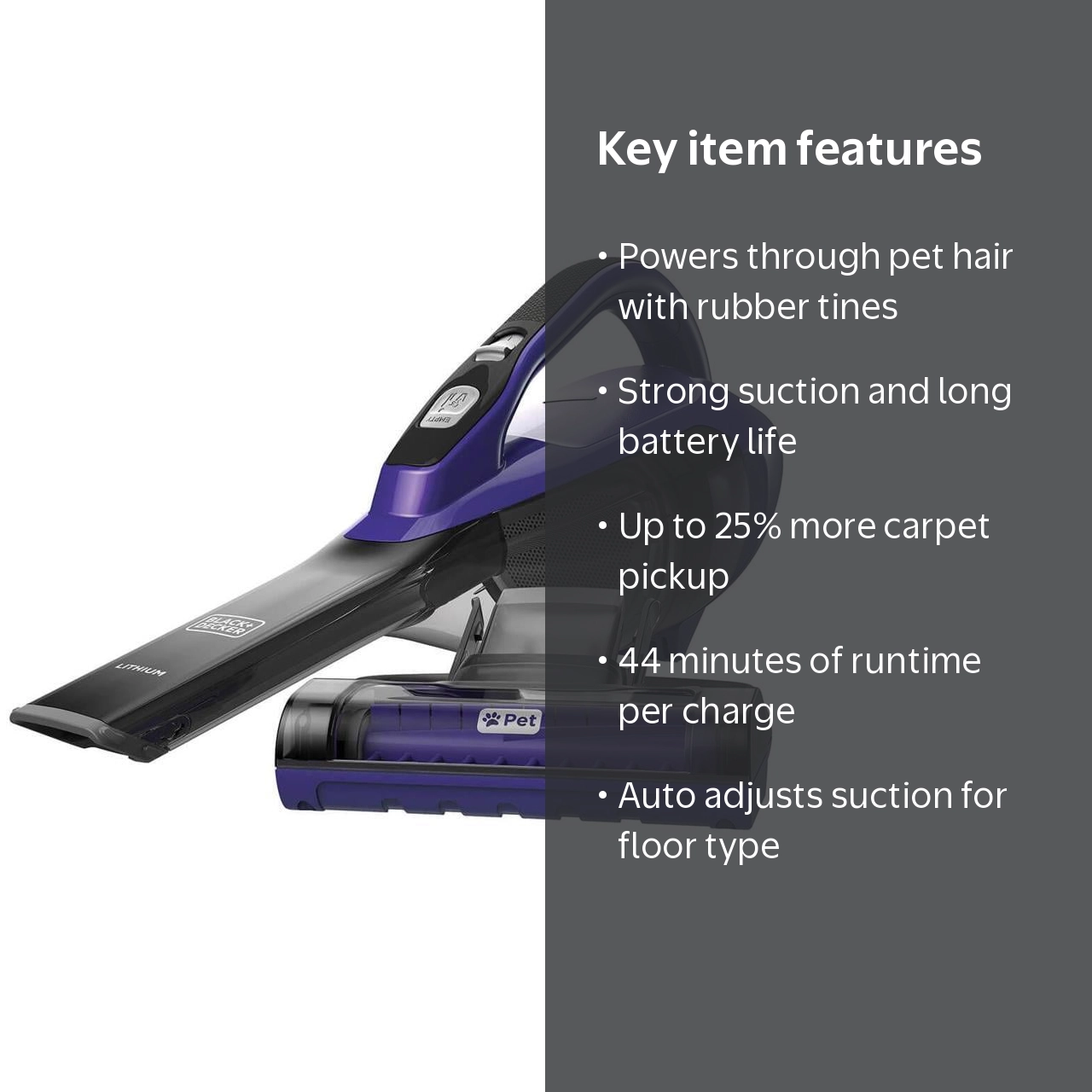 専用ページ171 BLACK+DECKER, Dustbuster Hand Vacuum, Purple, 15.86