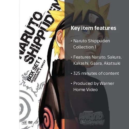 Naruto Shippuden: Collection 1, English Japanese Anime Movie (DVD