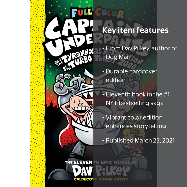 Dav Pilkey, Hardcover Book, Captain Underpants #11, Color Edition