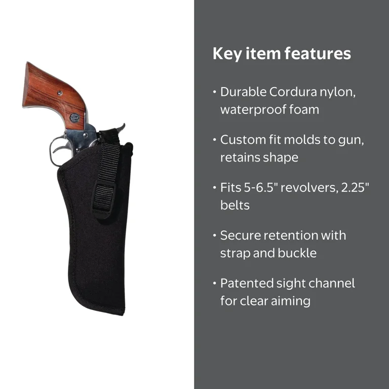 Uncle Mikes Sidekick Hip Holster Cordura Nylon Black - Walmart.com
