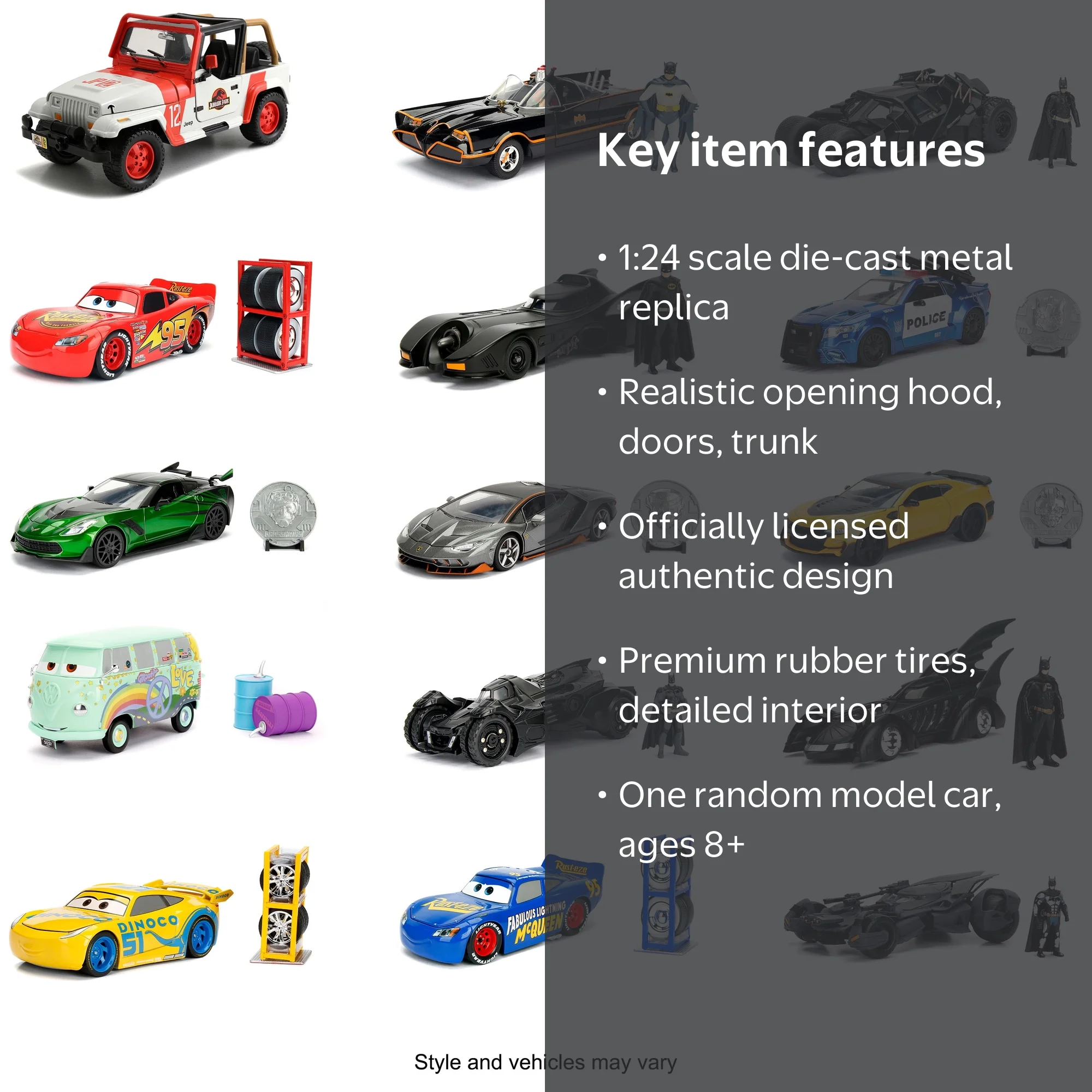 Jada Toys 1:24 Hollywood Rides Die-Cast Cars Assortment Model