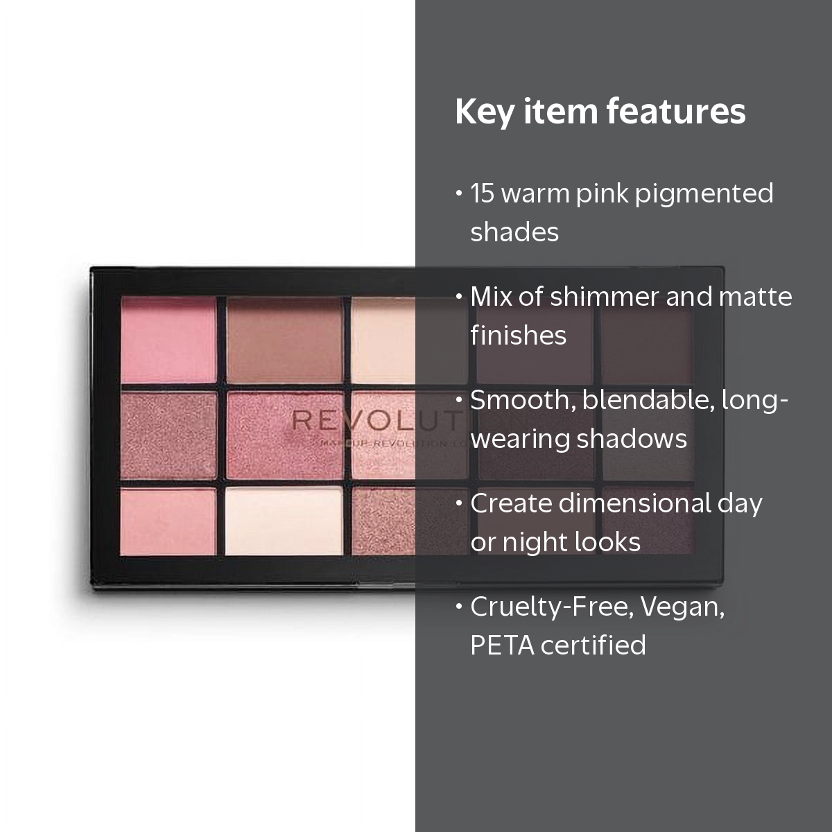 Makeup Revolution Reloaded Palette, 15-Shade, Provocative