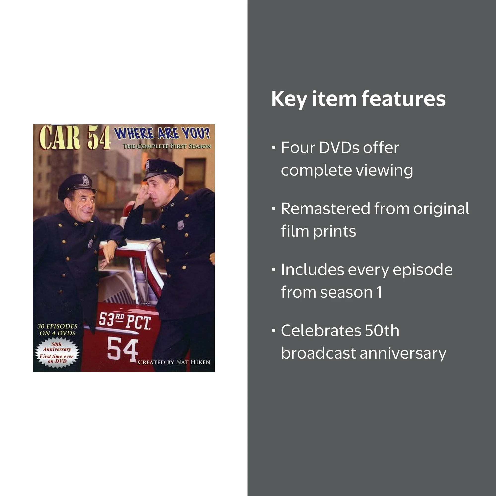 Car 54, Where Are You?: The Complete First Season - Walmart.com