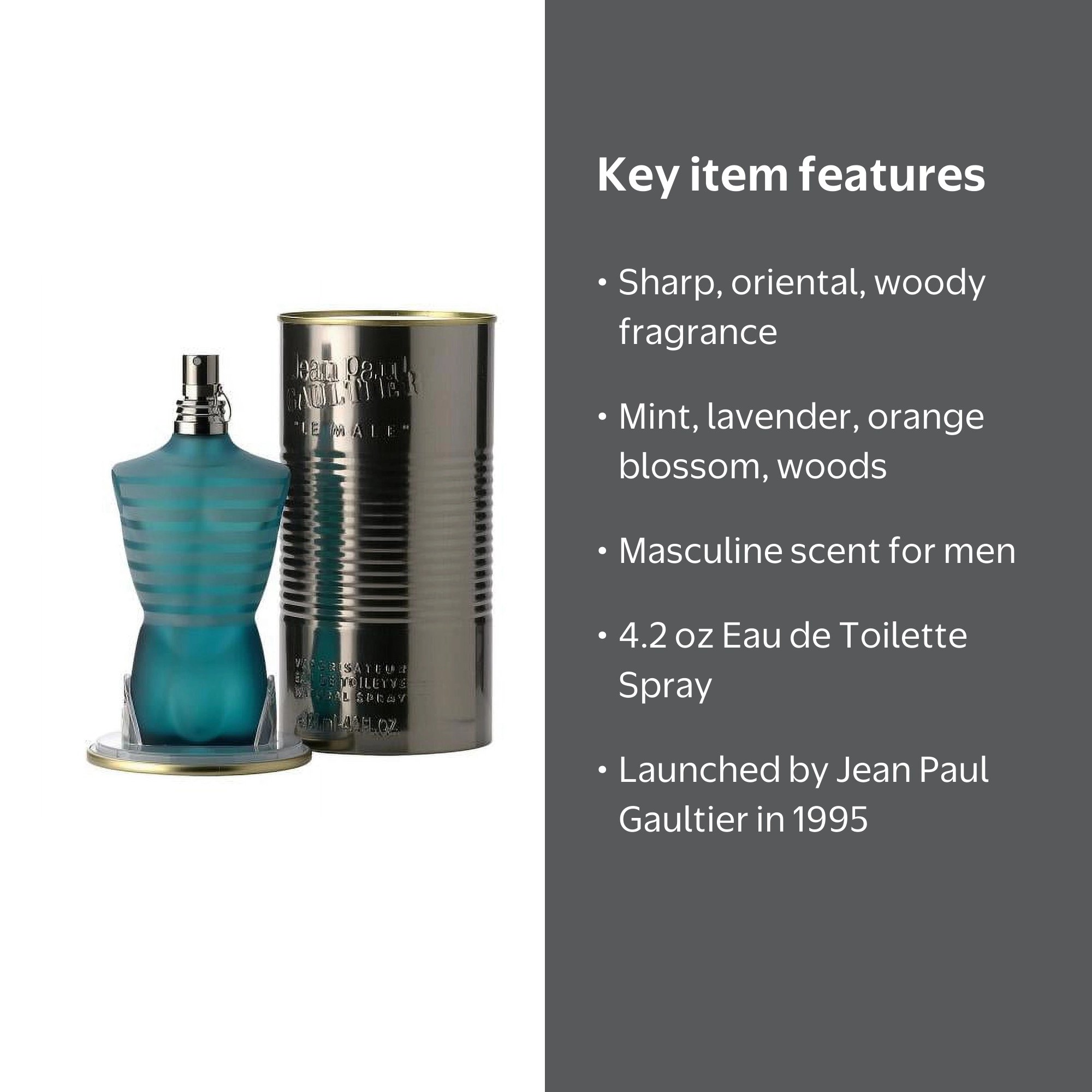 香水(男性用) Jean Paul Gaultier Le Male 75ml Jean Paul Gaultier Le Male Perfume, Eau de Toilette Spray for Men