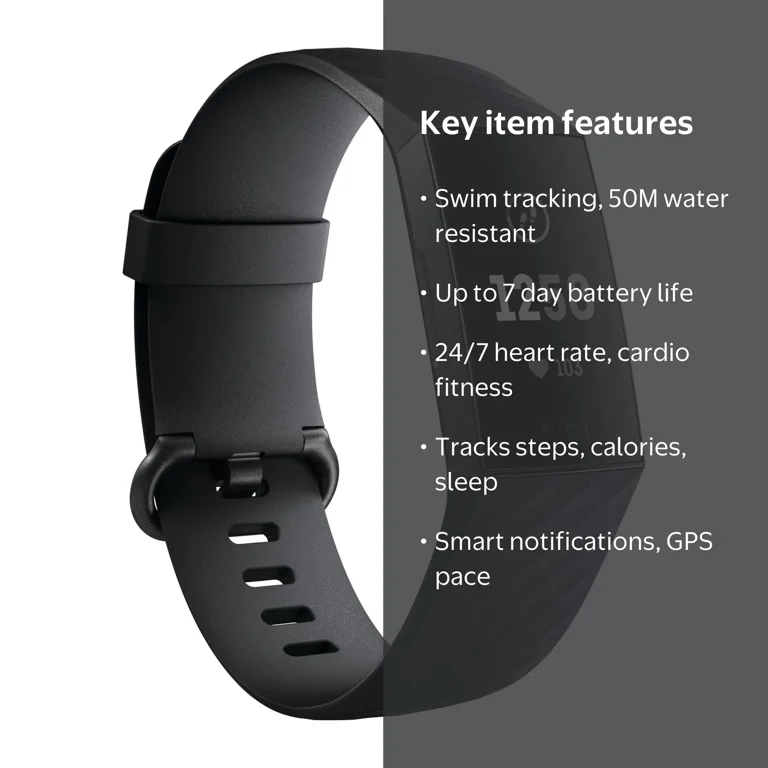 Fitbit Charge 3, Adult Electronic Fitness Activity Tracker