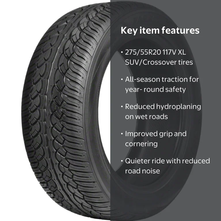 Free Shipping! Yokohama Parada All-Season 275/55R20 117V Tire for