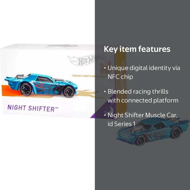 Hot Wheels, Night Shifter Nightburnerz Muscle Car, FXB34