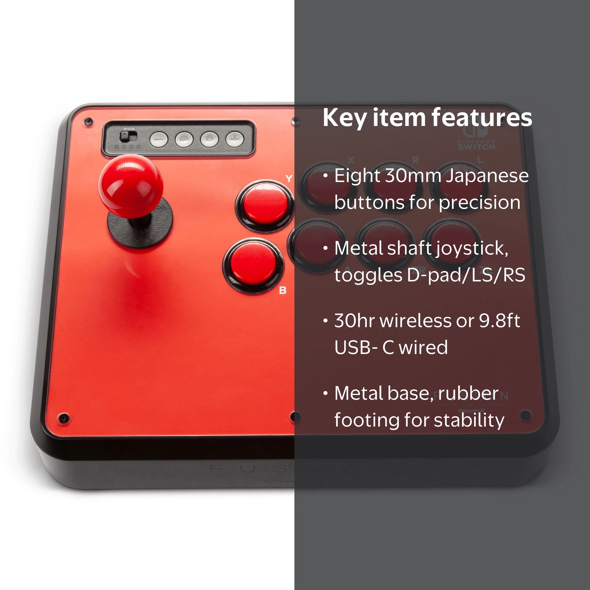 PowerA FUSION Wireless Arcade Stick for Nintendo Switch - Walmart.com