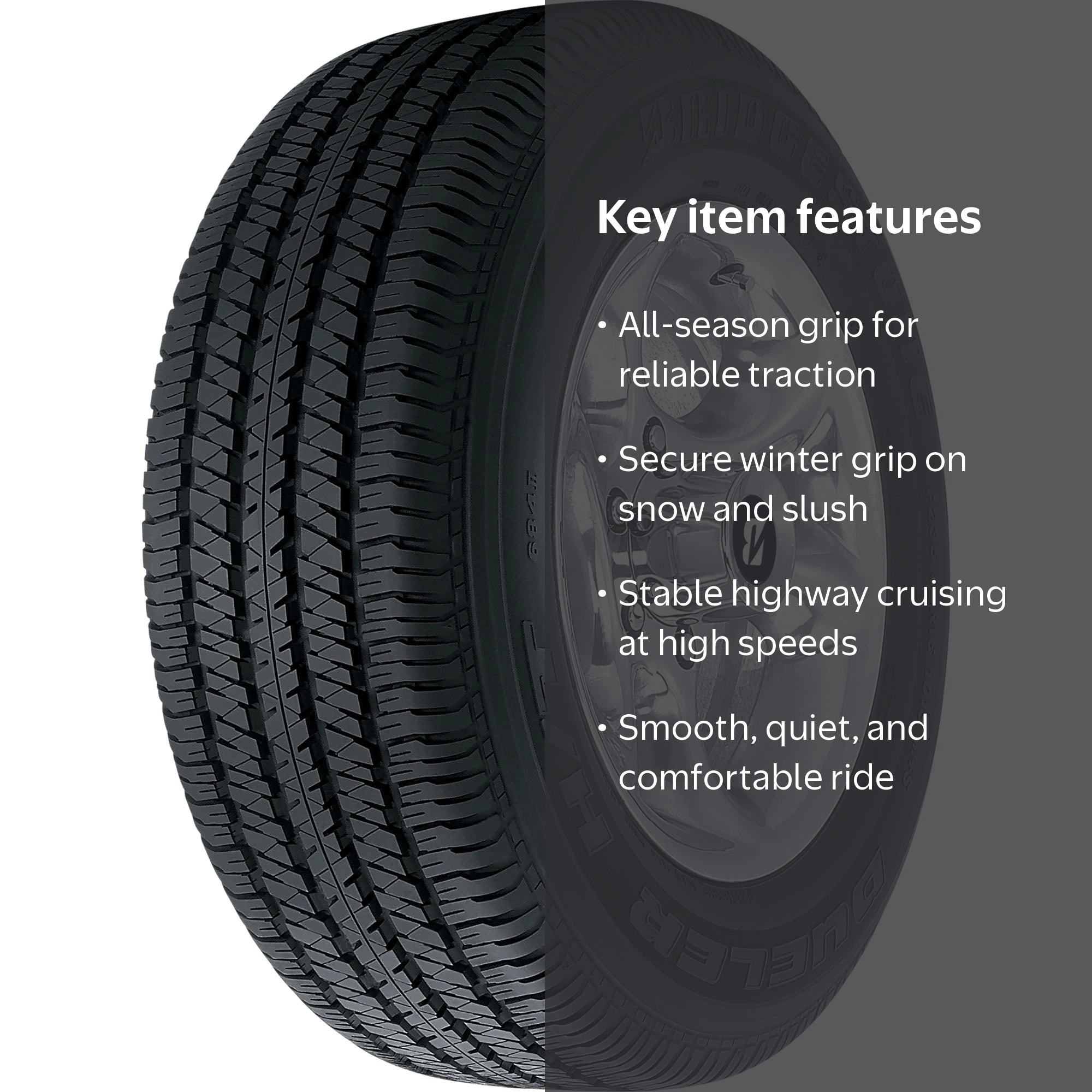 Bridgestone Dueler H/T 684 II All-Season Tire, 265/70R17 113 S