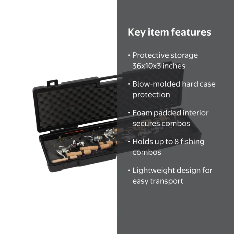 fishing rod case walmart Cyrank Portable Case, EVA Hard Shell Fishing Rod Storage Bag Fishing Pole Holder Carrier Single Shoulder Storage Bag : Sports & Outdoors car trunk or water craft LEO Canvas Fishing Rod Bag