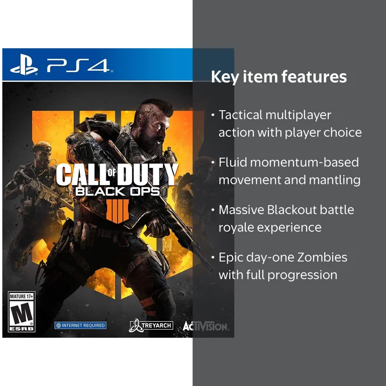Xbox, Call of Duty Black Ops 4, Includes Zombies DLC - Walmart.com