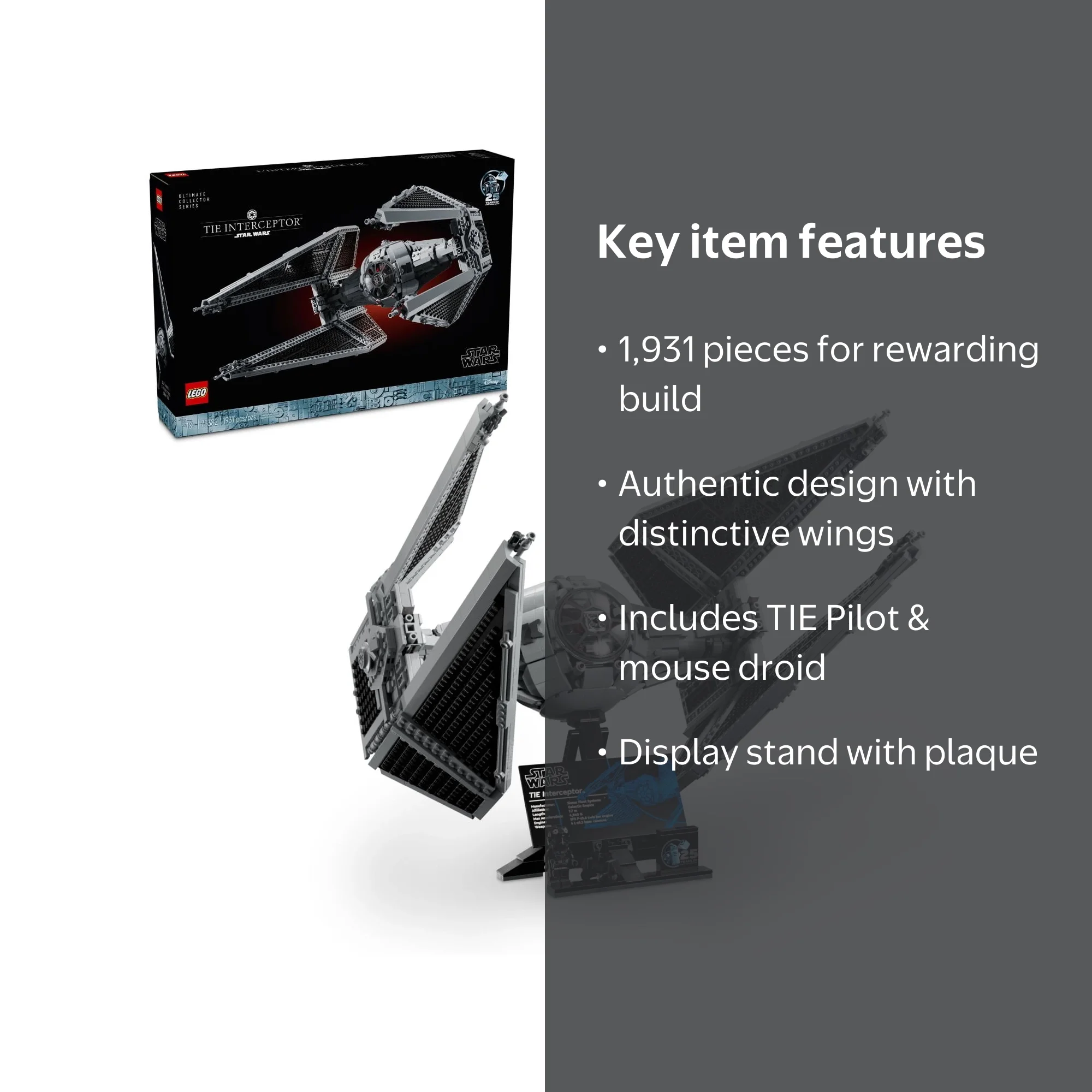 LEGO, Star Wars Ultimate Collector Series TIE Interceptor Model