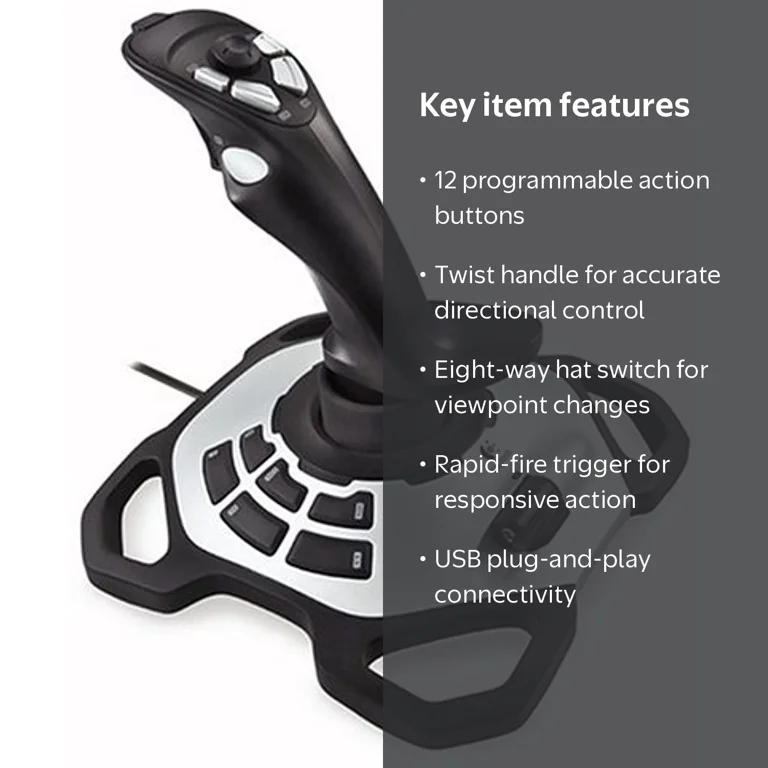 Logitech G Extreme 3D Pro Gaming Joystick Controller for Windows Logitech G Extreme 3D Pro Gaming Joystick Controller for Windows