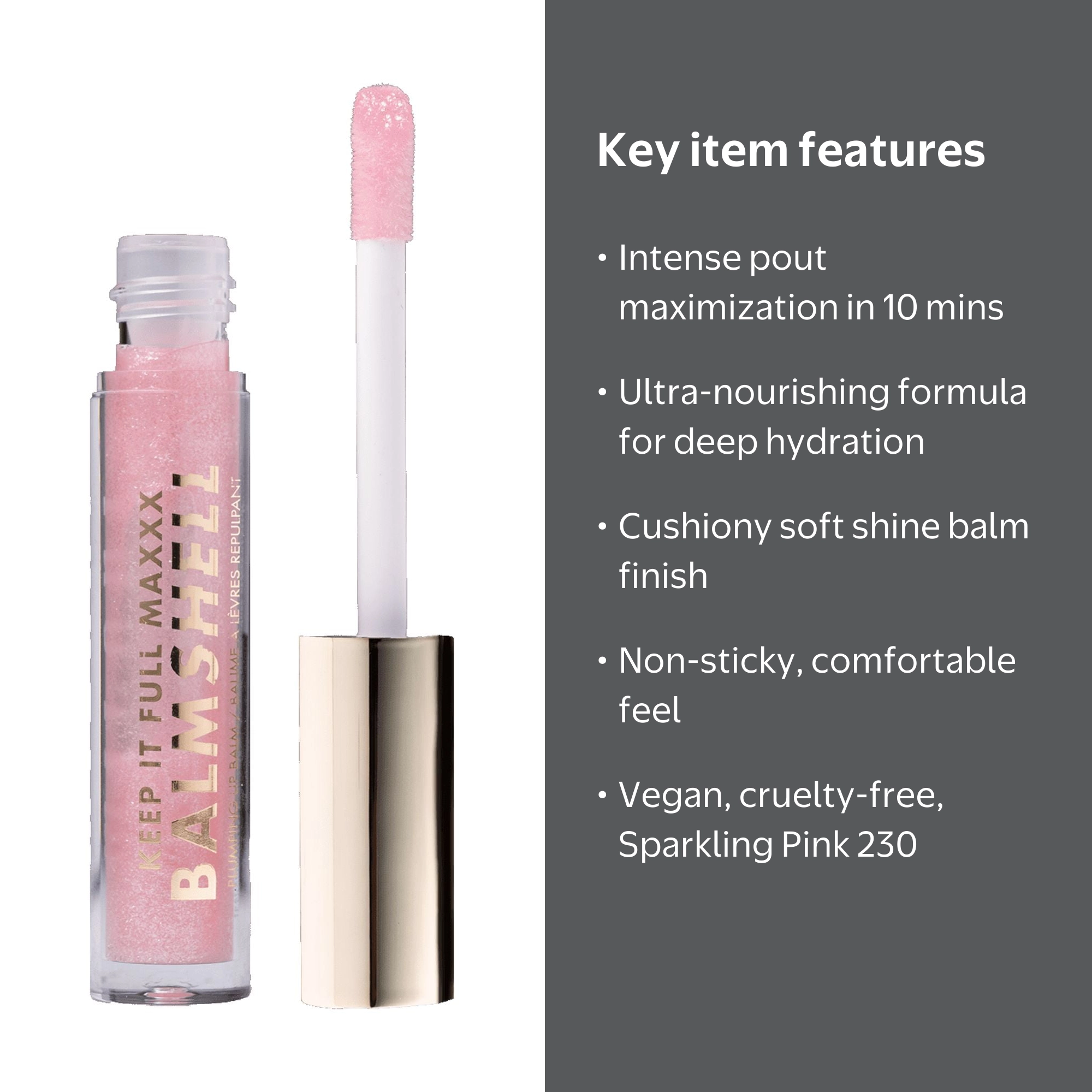 Milani Keep It Full Maxxx Balmshell Lip Plumping Balm, Sparkling
