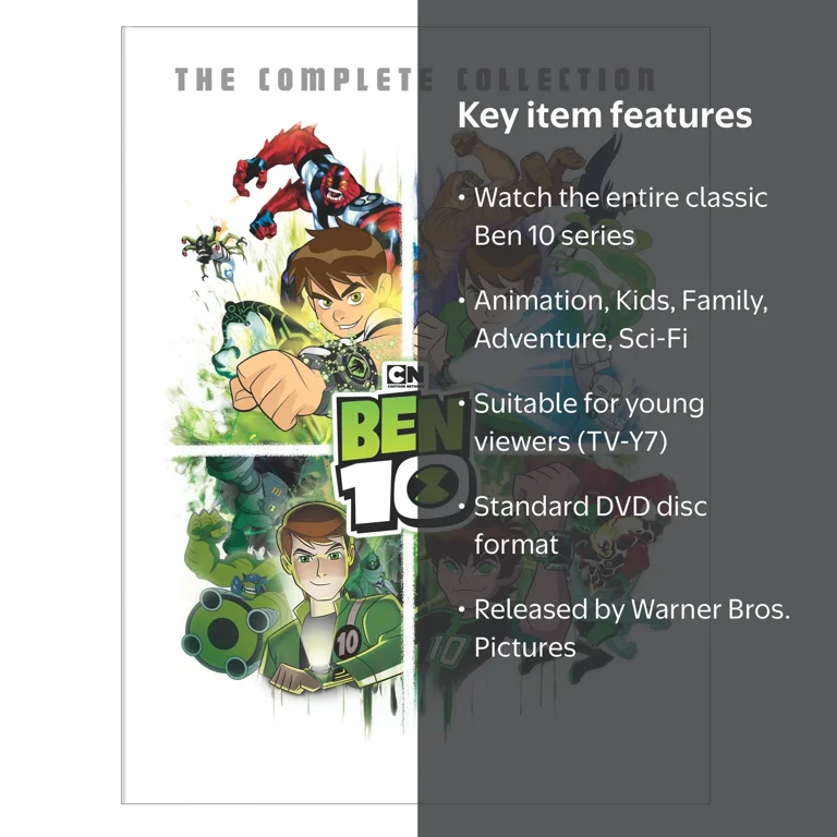 Free Shipping! SDS Ben 10 Classic The Complete Series DVD Family