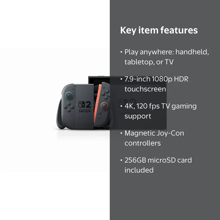 Nintendo Switch 2 Ultimate Gaming Bundle 7.9” HDR Touchscreen