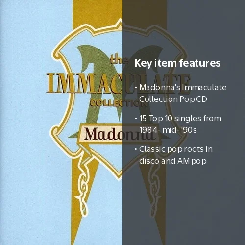 Madonna, The Immaculate Collection, Pop CD, 15 Top 10 Singles, 2