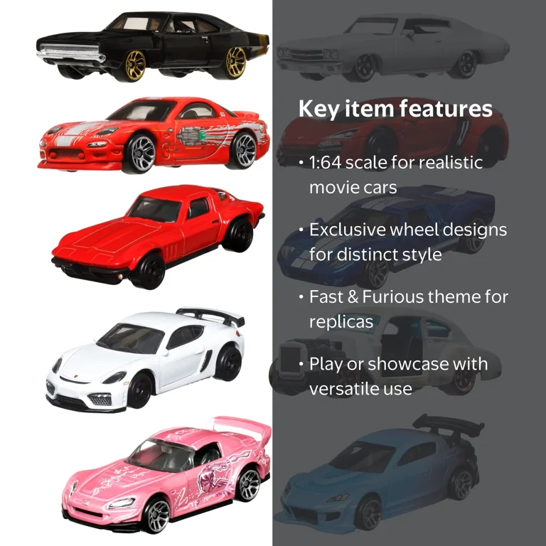 Hot Wheels Fast & Furious-Themed Collection, Exclusive Toy Car