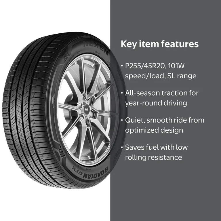 Nexen Roadian GTX All Season Tire, P255/45R20 101W, for Crossovers