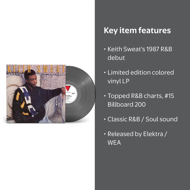 Keith Sweat - Make It Last Forever Black Ice Vinyl - Walmart.com