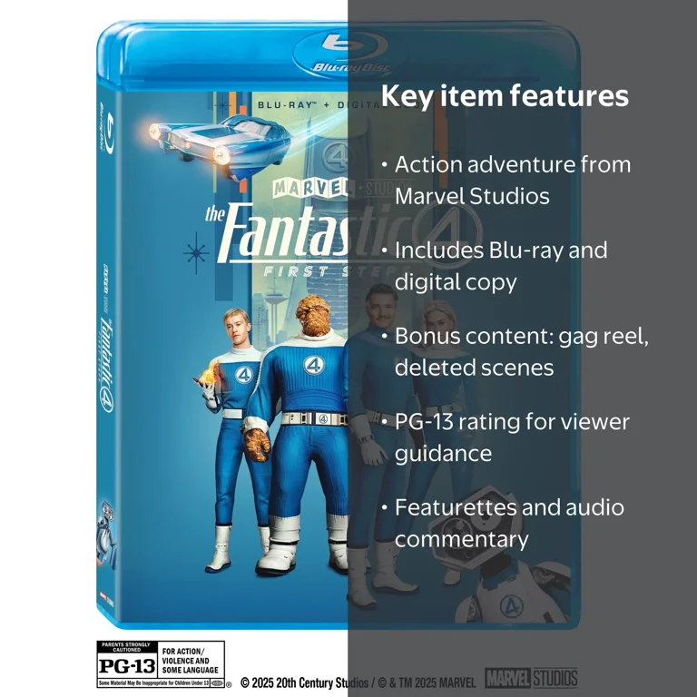 Marvel Studios The Fantastic Four First Steps Blu-ray Digital Copy