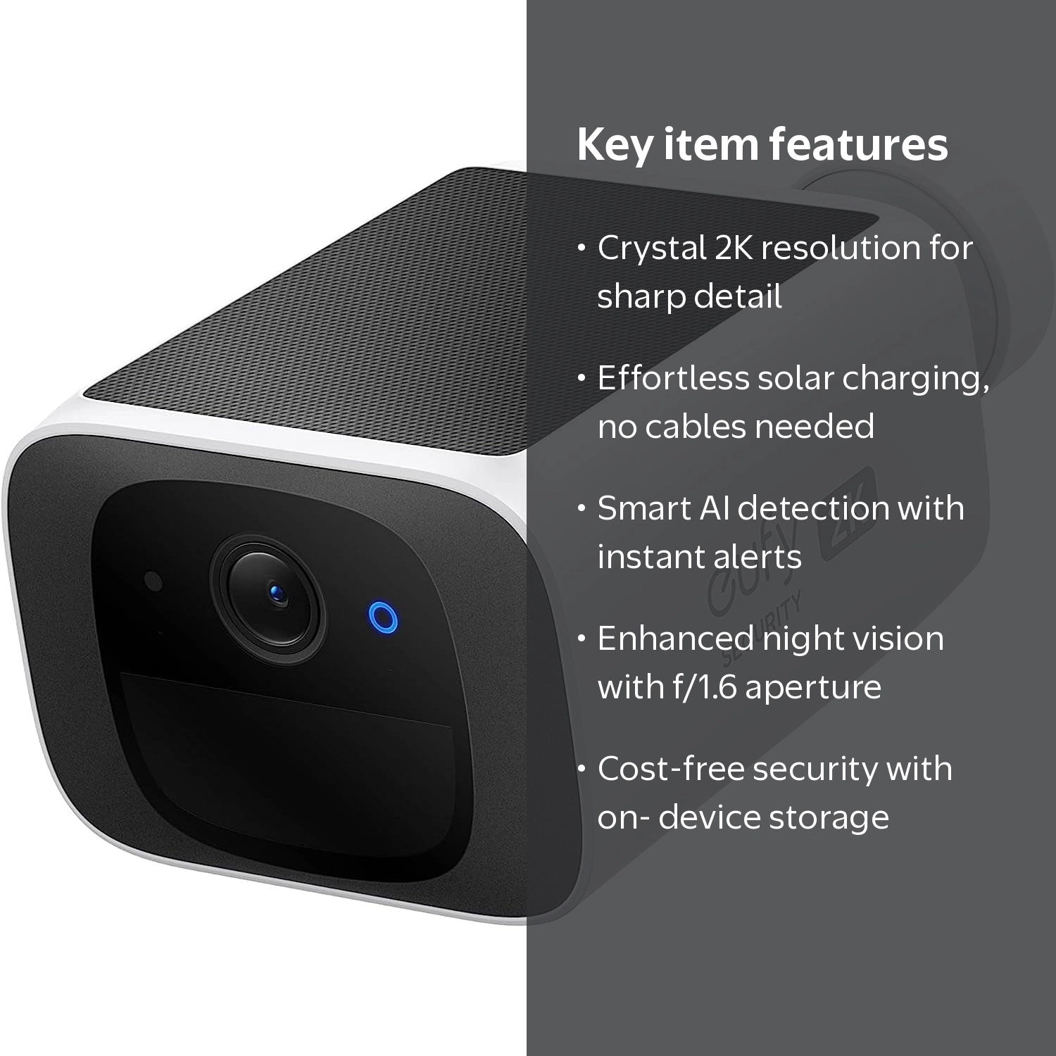 eufy Security SoloCam S220, Solar Security Camera, 2K Resolution
