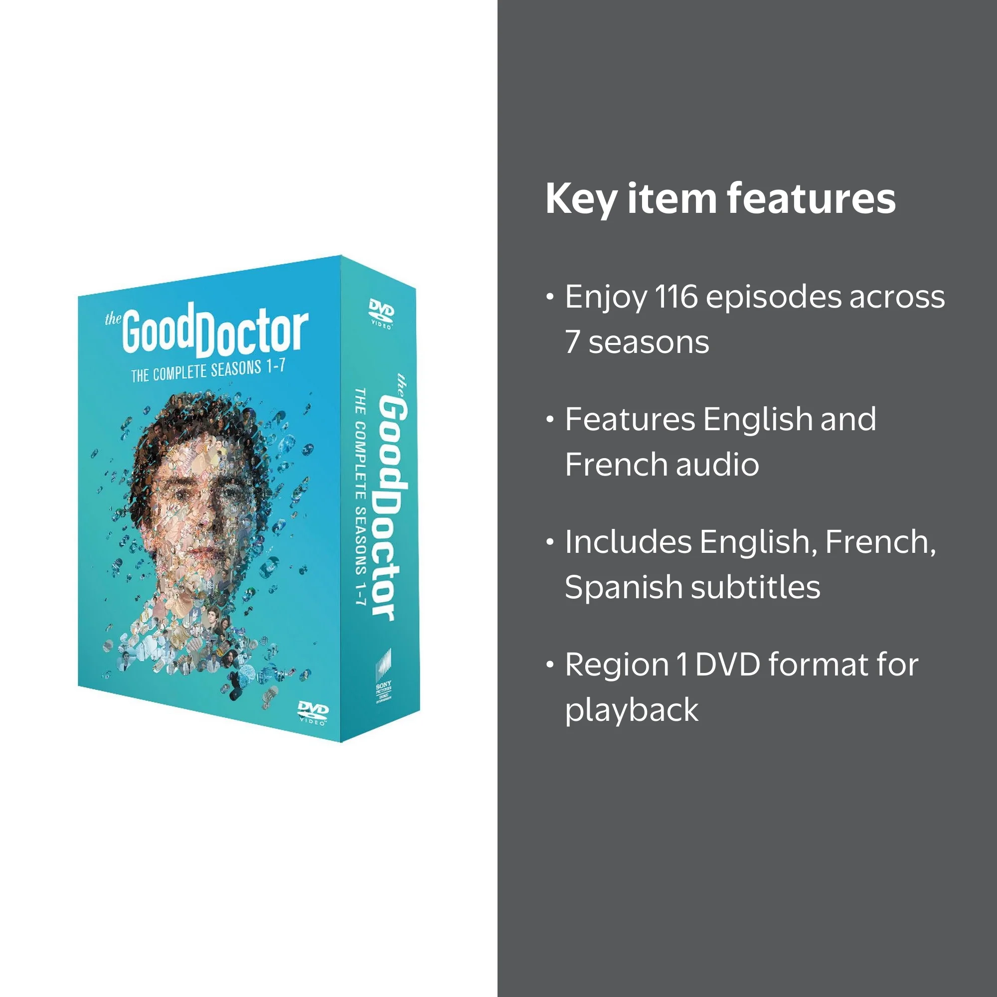 The Good Doctor Complete Series Seasons 1-7 (DVD) - Walmart.com