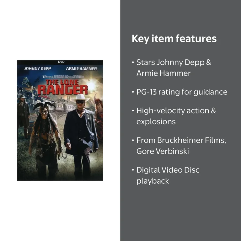 Disney - The Lone Ranger [DIGITAL VIDEO DISC] - Walmart.com