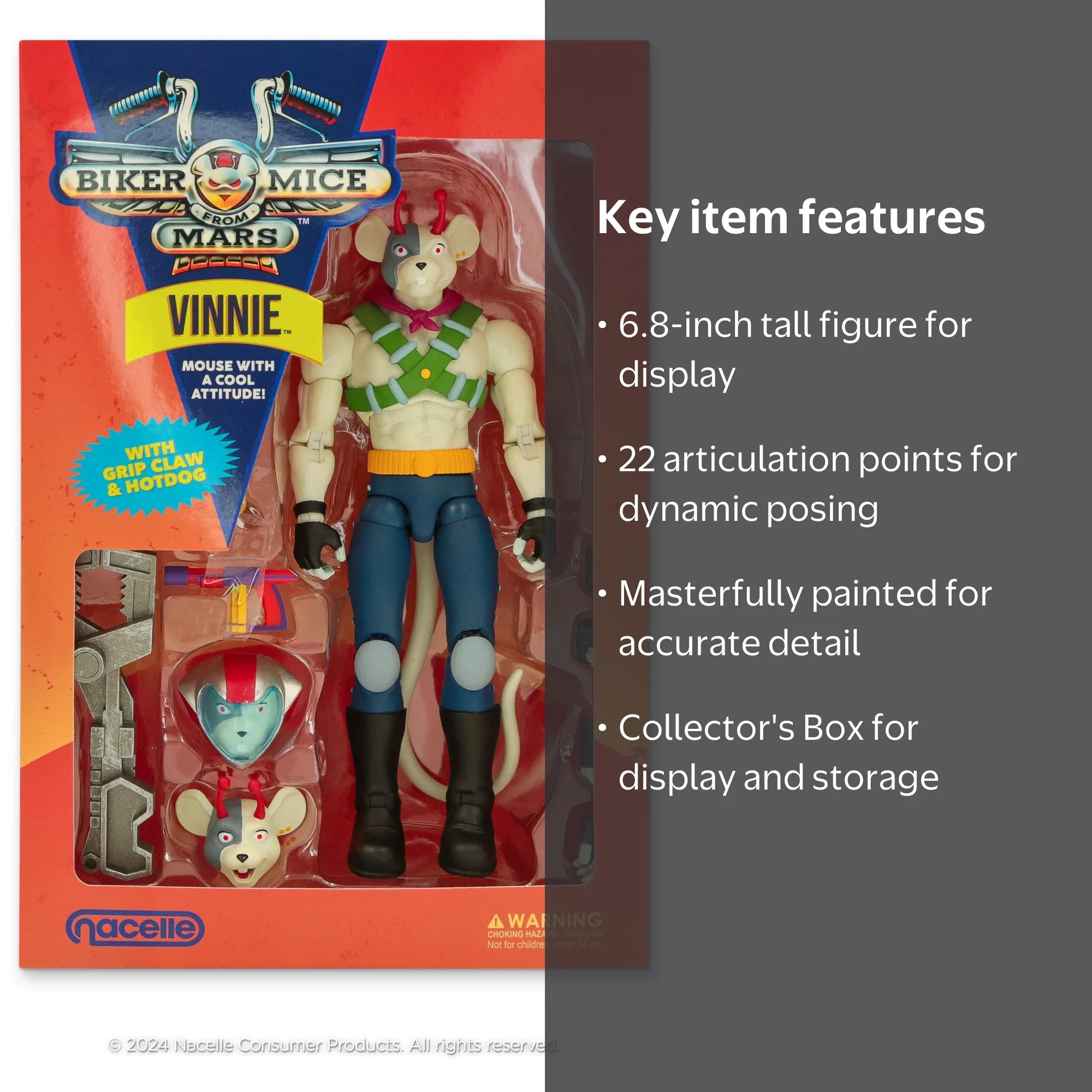 The Nacelle Company, Biker Mice From Mars, Vinnie Action Figure