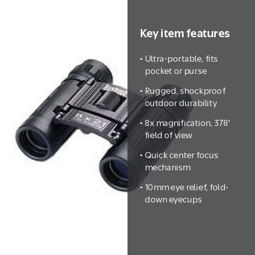 Bushnell, Binoculars, 8x21, Multicolor and Black, Compact and