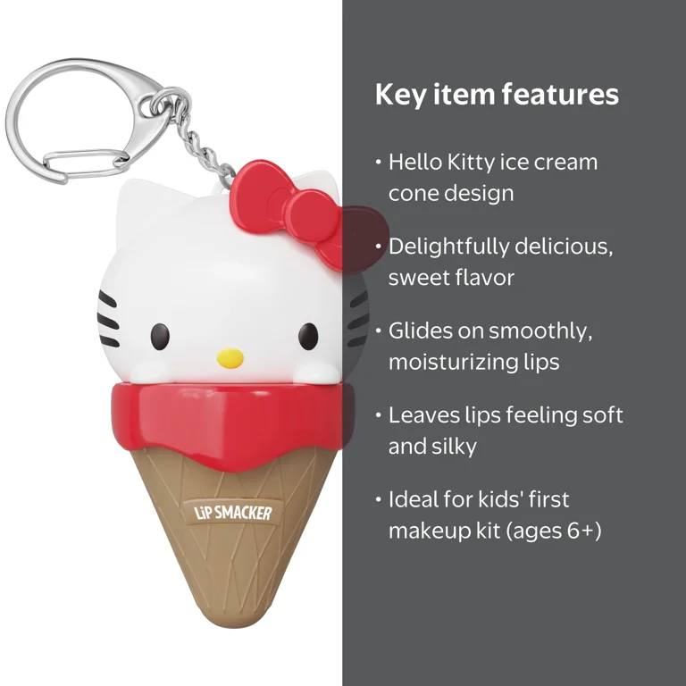Lip Smacker Hello Kitty Ice Cream Cone Lip Balm Moisturizing