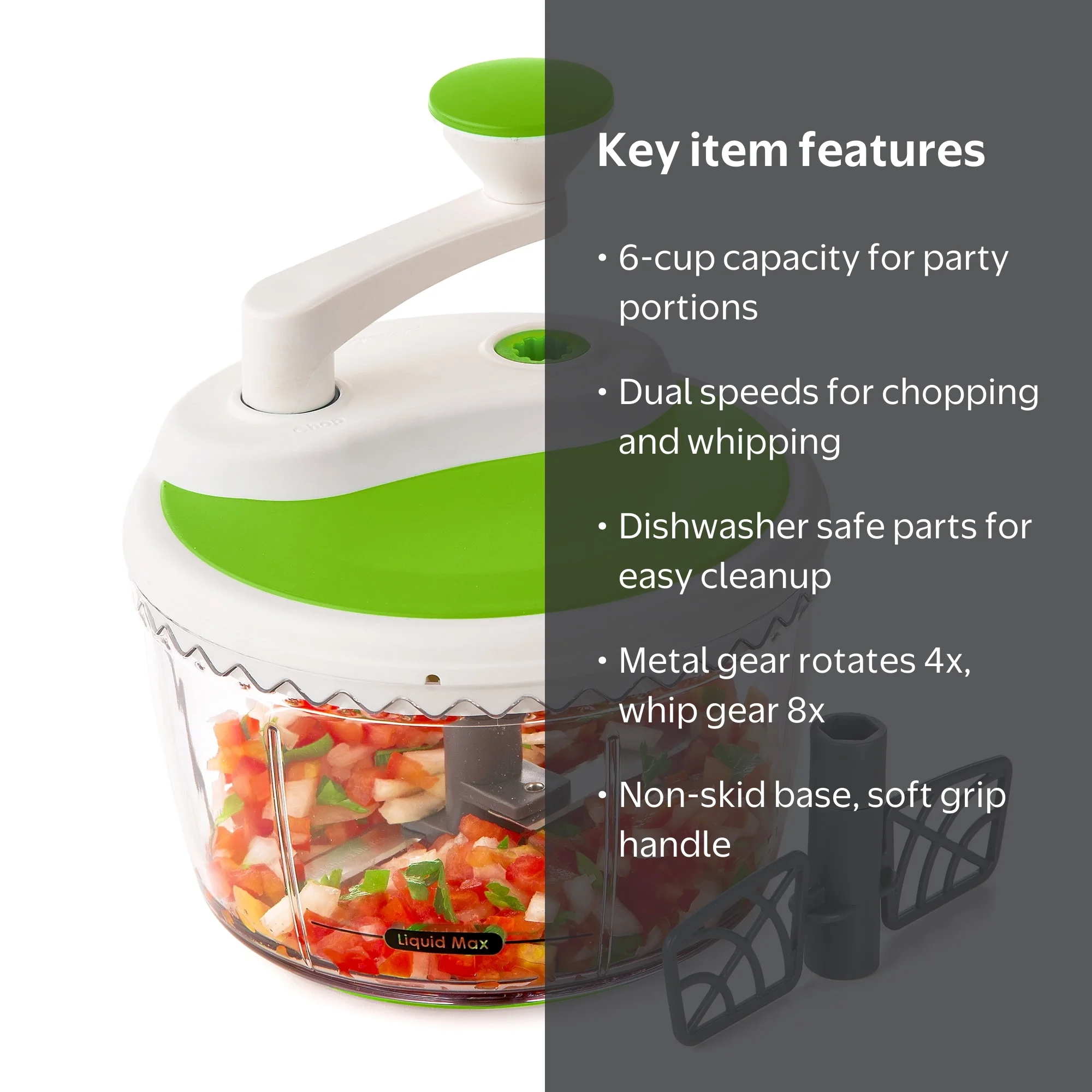 Free Shipping! PrepSolutions Express Chop and Whip Two-Speed Food