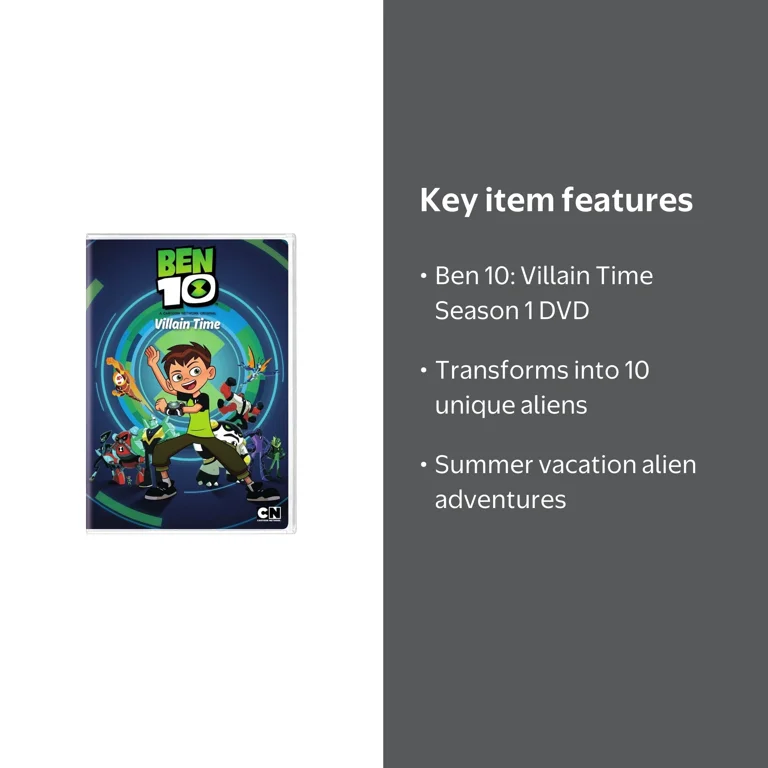 ｓｉｏｎ１０ｖｉｄｅｏ [DVD] Ben 10: Villain Time - Season 1 (DVD), Cartoon Network, Animation