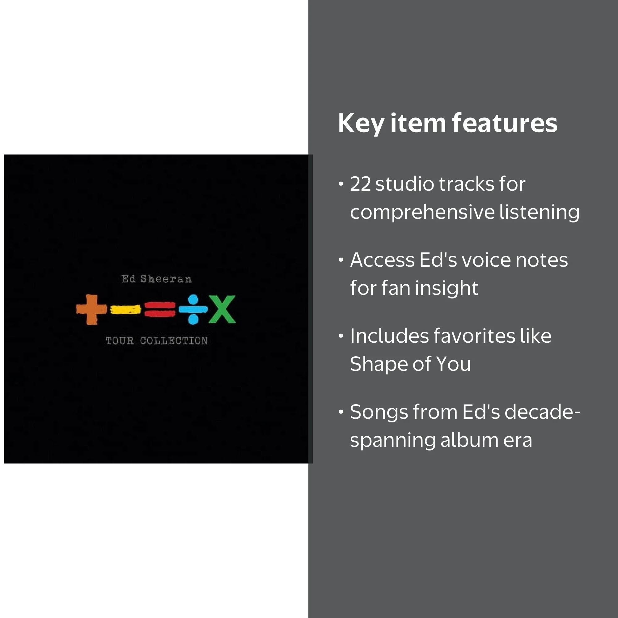 Ed Sheeran, CD, +-=÷× TOUR COLLECTION, Includes 22 Tracks