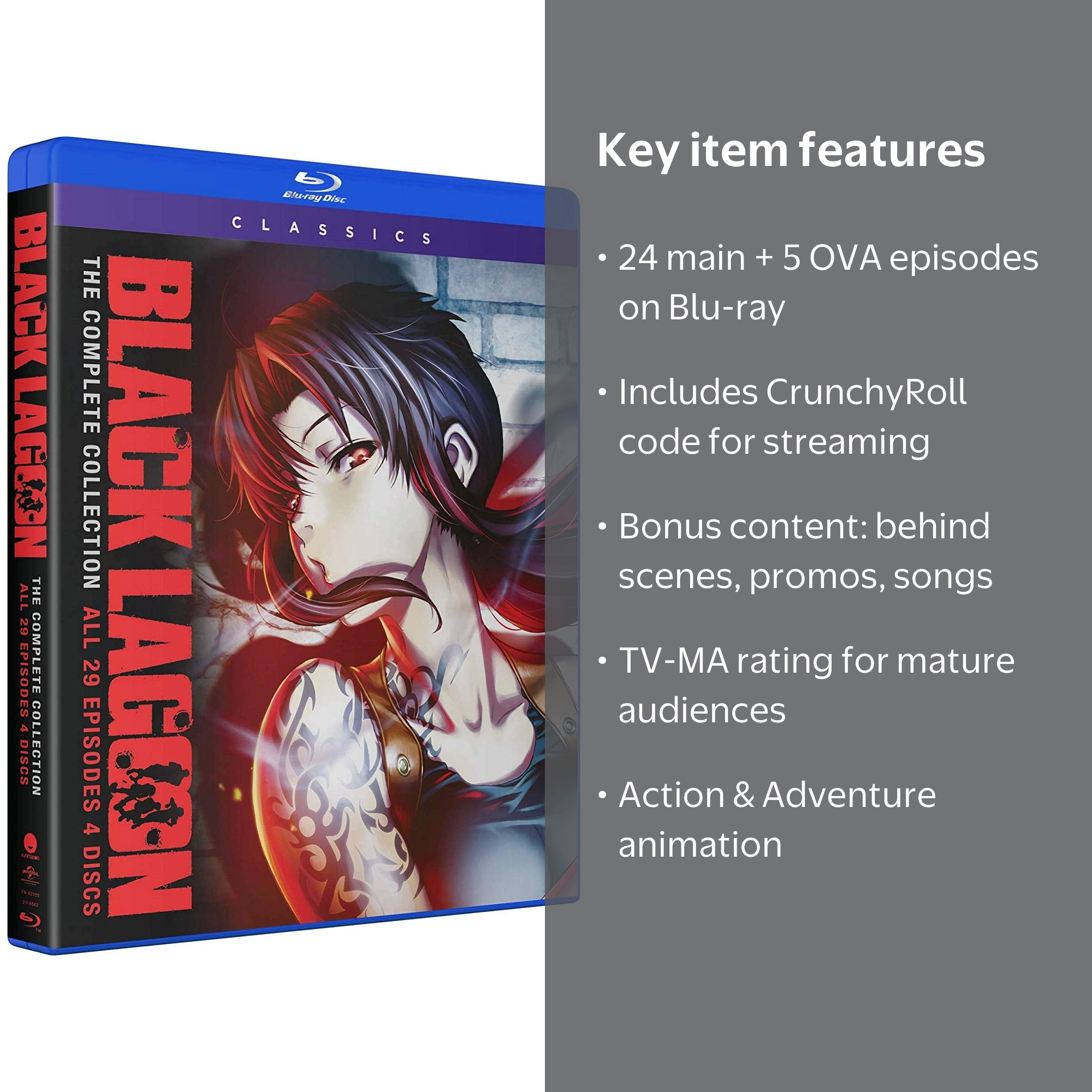 Walmart Exclusive: Black Lagoon Complete Series & Roberta's Blood