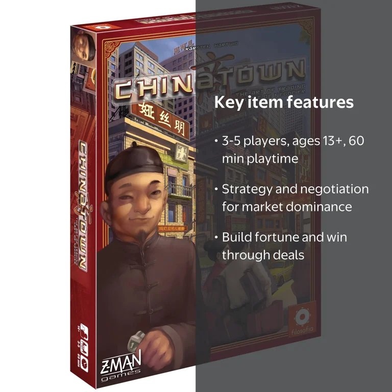 Chinatown Board Game for Ages 13 and up, from Asmodee - Walmart.com