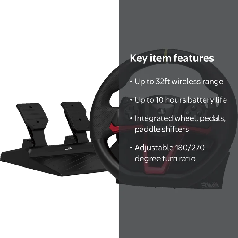 HORI, Racing Wheel, Wireless APEX, for PS5 PS4 PC with Paddle