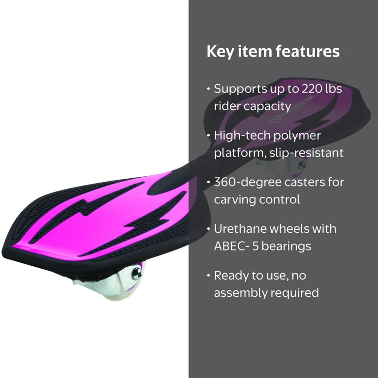 Razor RipStik Ripster Skateboard for Adults, Compact Lightweight