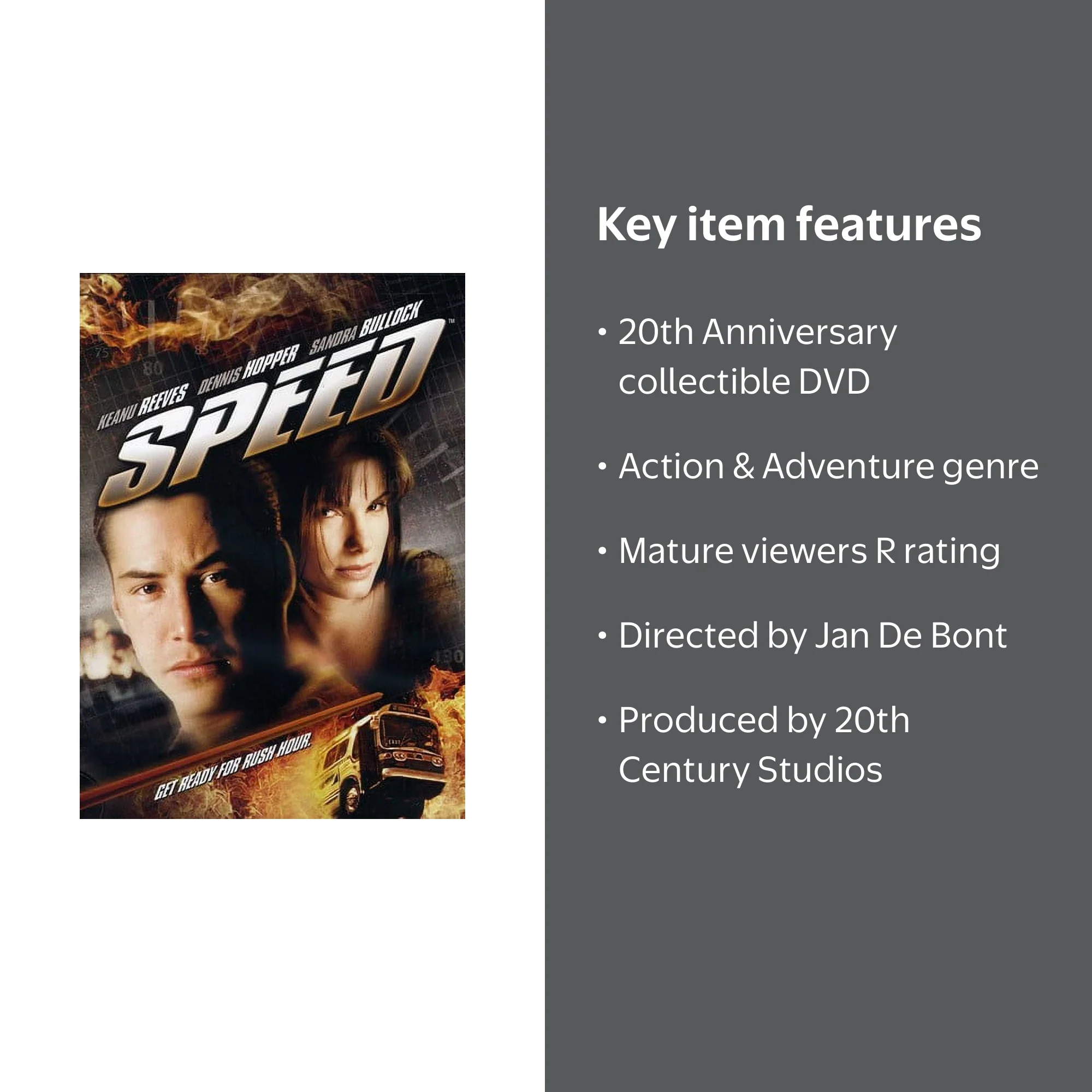 Speed (DVD) 20th Anniversary Edition - Walmart.com