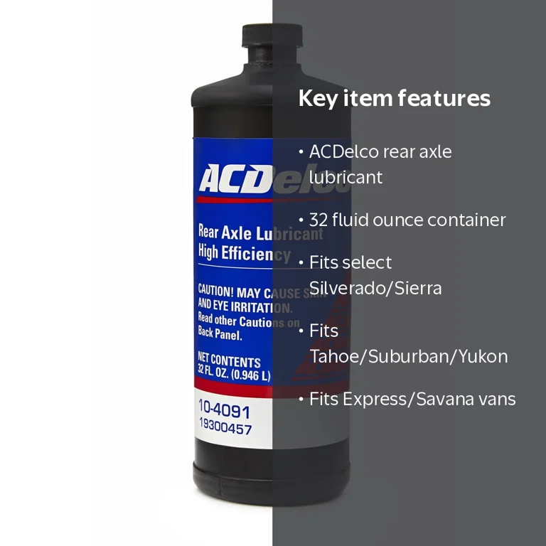 ACDelco Rear Axle Lubricant, 32 oz, for Chevy Silverado 2016