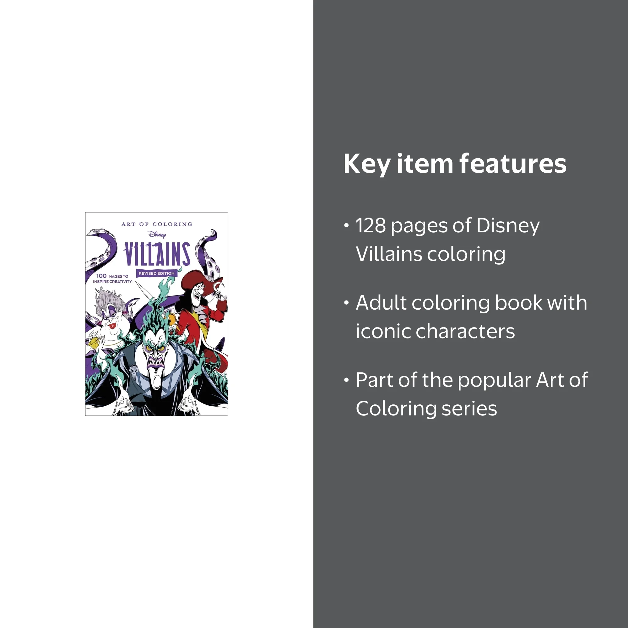 Disney Books, Art of Coloring: Disney Villains, ISBN 9781368076937