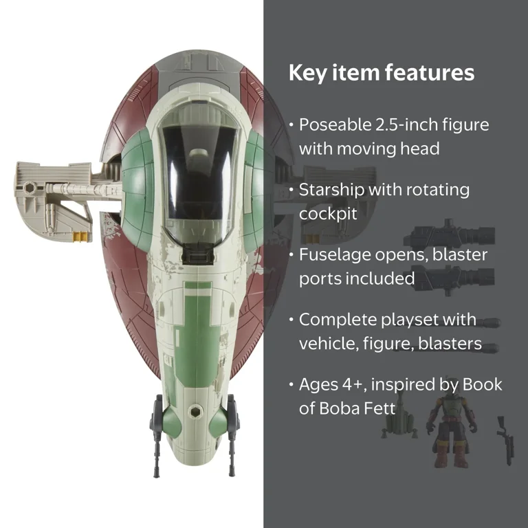 Star Wars, Action Figure, Boba Fett - Walmart.com